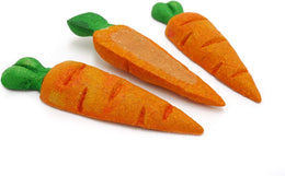 Rosewood Boredom Breaker Treat 'N' Gnaw Carrots – 3-Pack Edible Chew Toys for Rabbits, Guinea Pigs, Hamsters, Mice and Small Pets – Natural Gnaw Carrots for Dental Health and Enrichment