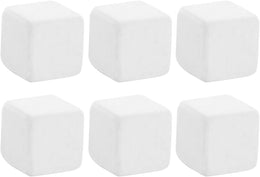 6pcs Calcium Cube Natural Calcium Mineral Grind Teeth Promote Dental Health Mineral Substance White Add in Pet Food Bowl Reptile Pets Lizard