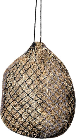 LeMieux Hippo Hay Net Horse Greedy Feeder - Durable Long Lasting Yard Feeding Bag with Small Holes