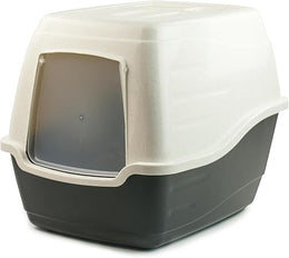 KCT Enclosed Hooded Large Cat Litter Box/Tray/Pet Loo - Black
