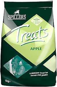 SPILLERS Apple Horse Treats 1kg - Delicious Treat to Reward Horses and Ponies - Fresh Apple Flavoured Horse Treat