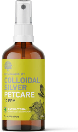 Nature's Greatest Secret Antibacterial Premium Quality Smallest Particle Size Crystal Clear Colloidal Silver Petcare 10ppm Spray 100ml