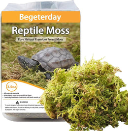 100g Pure Natural Reptile Moss for Humidity, Great for Snakes, Turtle and Other Reptiles, Good for Terrariums for Reptiles & Amphibians