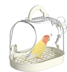 Parrot Take-Out Cage | Travel Carrier with Tray | Portable Parrots Carry Cage | Small Pet Accessories | Breathable Parrot Cage with Escape-Proof Buckle for Home, Travel, Camping