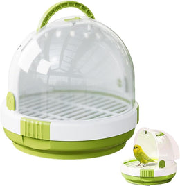Bird Travel Carrier 18x18x16cm Clear Bird Parrot Transport Cage Breathable Clear Parrot Travel Cage With Locking Latch Lightweight Bag For Parakeet Cockatiel