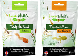 Tadpole Food Twin Pack (Hatchling 80g & Six Week + 80g) | Frogs, Toads, Newts