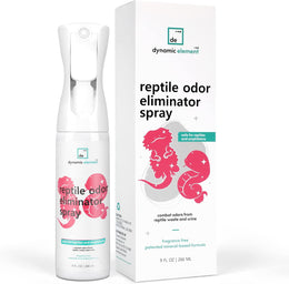 Reptile vivarium deodoriser spray - Unscented mineral formula, ideal for bearded dragons, turtles and geckos - 266ml
