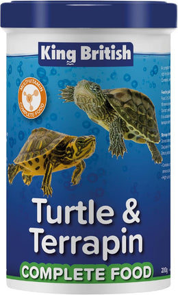 King British – Turtle & Terrapin Complete Food – 200g Tub – Rich in Vitamins & Minerals Natural Ingredients – Contains a Variety of Shrimp, Gammarus & Krill