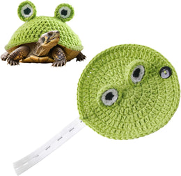 Pet Tortoise Outfit, Crochet Reptile Apparel, Adjustable Strap Costume for Small Tortoises and Reptiles, Lightweight Yarn Material, for Winter Holiday Halloween Cosplay Photo