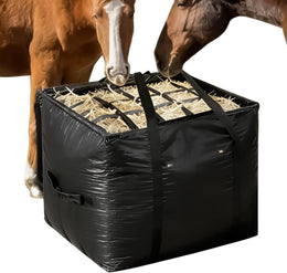 Horse Hay Feeder | Large with Handle Tote - Horse Hay Storage Bag Slow Feeder | for Livestock Sheep Barn Stable Fence Paddock Stall Pasture Field Feeding Training