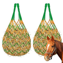 KIBBEH 2 pcs Classic Slow Hay Feeder Hay Net, 40