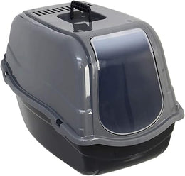 Dogi Click and Secure Pet Cat Litter Tray Toilet Box, Grey