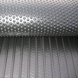 Horse Stable Floor Mats - Heavy Duty Rubber - 12mm Thick - 6ft x 4ft - Non Slip Bubbletop Matting - Grooved Underside For Drainage