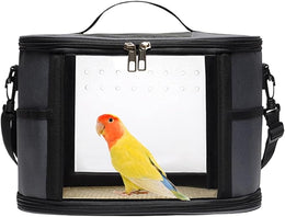Carrier for Birds, Carry Bag for Parrots, Breathable Travel Cage for Budgies, Lightweight Transport Bag for Macaws Lovebirds and Cockatiels
