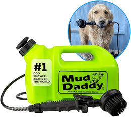 Mud Daddy – Portable Pet Washer, Multipurpose Washing Device, Muddy Walks, Pet Cleaning, Grooming Perfect for Dogs, Horses, Bikes, Shoes, Camping and More – 5 Litre – Green