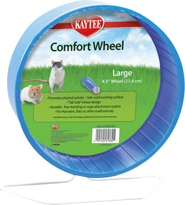 Kaytee Comfort Exercise Wheel, 8.5-inch(21.6cm), Large, for Hamsters, Mice, Rats (Assorted Colours)