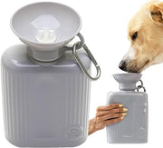 Springer Growler Travel Dog Water Bottle – 1250ml Large Dog Water Bottle with Patented Leak-Proof Design for Dog Walking, BPA-Free Materials (Grey)