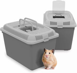 Pet Carrier for Small Pets, Outing Cage, Travel Home for Guinea Pig, Hamster, Rabbit, Kitten, Rodent