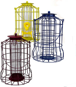Actiaspet -Hanging Bird Feeder Collection – Durable & Easy-to-Refill Feeders for Wild Birds – Perfect for Outdoors (Multi-coloured)