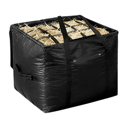 Hay Bag - Oxford Cloth Heavy Duty Container, Slow Feed Storage Bag, Strong Handle Design Livestock Feeding Tool | Goats Sheep Barn Stable Fence Paddock Stall Pasture Field Daily Training Accessory