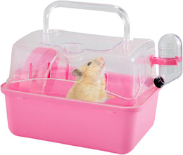 Hamster Travel Carrier, Travel Carrier, Small Animal Cage, Travel Carrier, Portable Travel Carrier For Dwarf Hamster, Secure & Comfortable