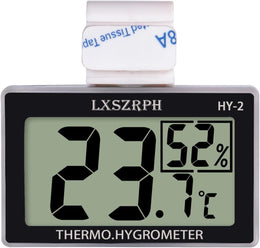 Digital Reptile Thermometer Hygrometer, Temperature Humidity Meter Gauge Reptile Tanks, Terrariums, Vivariums Black LXSZRPH (1pack)