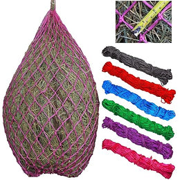 T TEKE Classic Slow Hay Feeder Hay Net, 40 Inch Length with 2 Inch Holes, Horse Accessories, Hay Bag for Horses, Goat Food