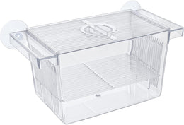 Uniclife Aquarium Fish Breeding Box Acrylic Hatchery Incubator Tank with Suction Cups Small Isolation Box for Baby Small Fish Shrimp and Betta