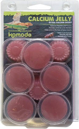 Komodo Calcium Jelly Pots, 8-Piece, Insect Feeder Food, Reptile Treat, may vary