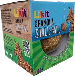 Likit Granola Stall-Ball Horse Treat 1.6kg | Flavours Apple, Mixed Berry, Peppermint, Molasses | Long Lasting, Boredom & Stress Reliever | 1.6kg