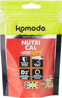Komodo Nutri-Cal, 75 g, Multivitamin Supplement for Reptiles & Amphibians