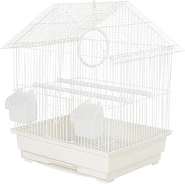 KCT Lima Small Exotic Portable Bird Cage Travel Box- White