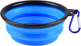 Collapsible Travel Silicone Dog Cat Bowl Portable Pet Food Water Bowl, Feeding trough Portable Drinking Water Drinker with Water Hook, Easy to Carry, Save Space.（1 pcs）
