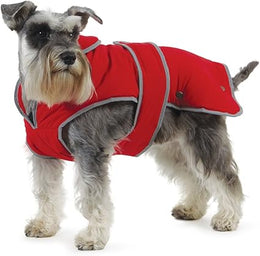 Ancol Muddy Paws All Weather Stormguard Coat . Poppy Red. Size Medium ( length 40cm, up to 65cm girth)