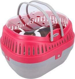 Large Red Small Animal Guinea Pig Rat Degus Pod Carrier Pet Travel Cleaning Pod H22 x W22 x D30cm