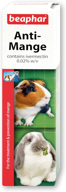 Beaphar – Anti-Mange Spray for Rabbits, Guinea Pigs & Rats – Kills Mange Mites & Helps Prevent Infestations – Vet-Strength – Easy-to-Use Spray – For Rabbits & Guinea Pigs Over 4 Weeks, & Rats – 75ml