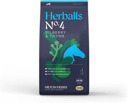 Hilton Herballs No. 4 Bilberry & Thyme All-Natural Horse Treats. Tasty Treats or Rewards for Horses and Ponies. No Additives, Fillers or Molasses. 100% Natural Ingredients. 2kg Bag. Made in UK.