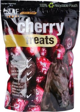 NAF Cherry Horse Treats 1kg - Natural Low-Sugar Equine Snacks - Laminitis-Friendly Healthy Horse & Pony Treats – Nutritious Daily Reward for Training, Bonding & General Feeding