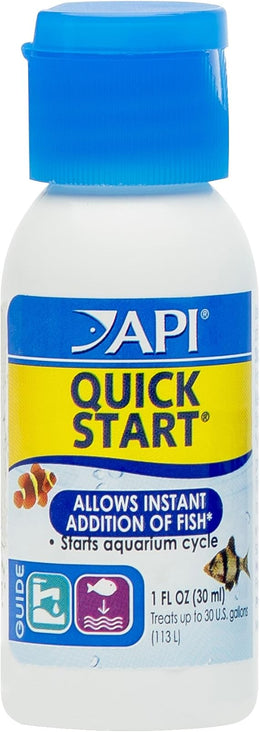 API QUICK START Freshwater and Saltwater Aquarium Nitrifying Bacteria 30 ml Bottle