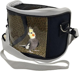 Bird Carrier, With Clear Observation Window, 16x9x13cm, Parrot Bird Carry Nest, Travel Cage Handbag, Safe And Secure, For Macaws Conures Budgies Small Birds, Car Travel Trips Camping Outdoor Use