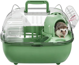 Small Pet Carrier - Transparent Cover Outing Cage - Hamster Travel Cage | for Small Animals Rabbits Rodents Transport Car Outing Picnic Farm
