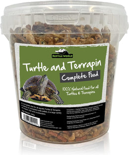 Turtle and Terrapin Complete Food 1ltr Tub (240g) | Floating Blend with Pellets, Insects & Fish
