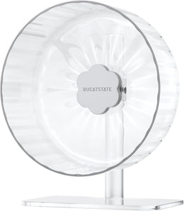 Bucatstate Hamster Wheel Super-Silent 26cm with Adjustable Base Dual-Bearing Exercise Wheel Quiet Spinning Running Wheel for Dwarf Syrian Hamster Gerbils and Other Small Animals