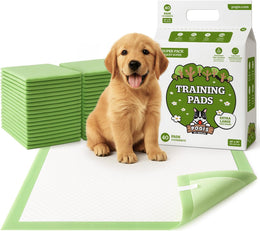 Pogi's Dog Training Pads with Sticky Tabs – Eco-Friendly, Odour Blocking & Super Absorbent – 40-Pack (60 × 90 cm)