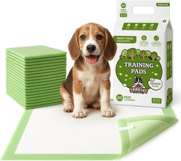 Pogi's Puppy Training Pads with Sticky Tabs – Eco-Friendly, Odour Blocking & Super Absorbent – 20-Pack (45 × 60 cm)