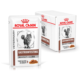 ROYAL CANIN Cat Gastro Intestinal Moderate Calorie Cat Food, 12 x 85 g