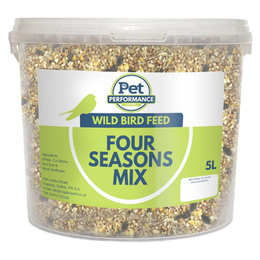 Copdock Mill Pet Performance Wild Bird Four Seasons Mix 5 Litre Tub – All Year-Round Wild Bird Seed – 100% Natural Ingredients – Suitable for All Wild Bird Species