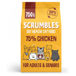 Scrumbles Adult and Senior Cats Dry Food, 750g