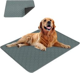 Washable Dog Mat, Non-Slip Reusable Puppy Pads, Super Absorbent Waterproof Dog Mat Pee Pads for Dogs, Cats (23.6x17.7 inch 1 PCS) Grey