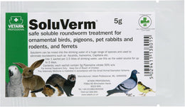 Vetark Soluverm Sachet, soluble roundworm treatment, 5 g